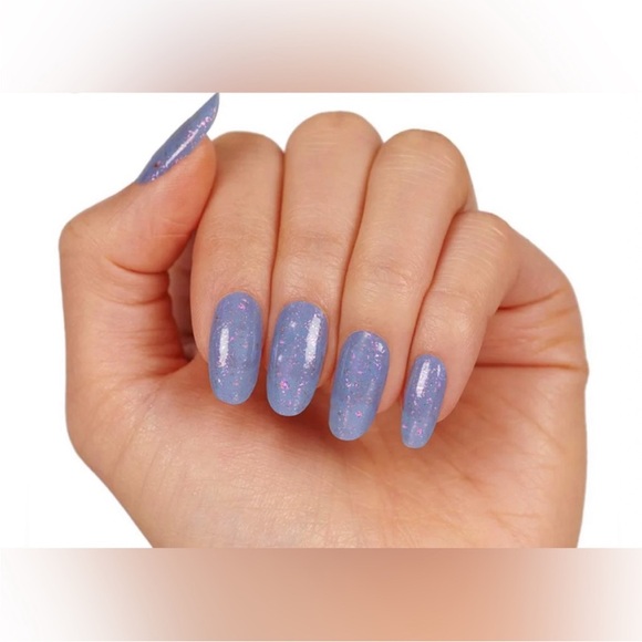 Color Street Other - Color Street Anything Froze Periwinkle Pink Glitter Nail Strips